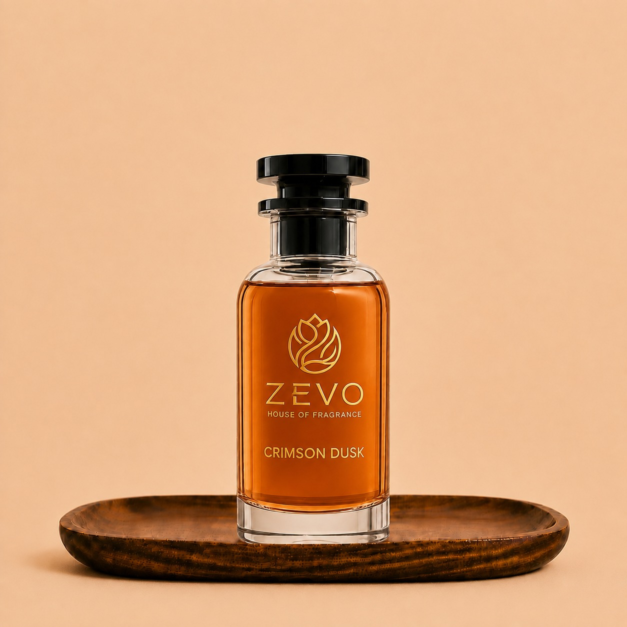 ZEVO Crimson Dusk luxury perfume bottle
